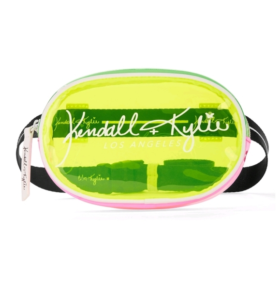 neon green belt bag